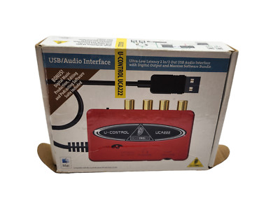 Behringer U-Control UCA222 USB Audio Interface - Packaging Residue on Back**