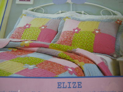 NEW That's Mine Standard Handcrafted Quilt Pillow Sham ''Elize'' Flower Floral NIP
