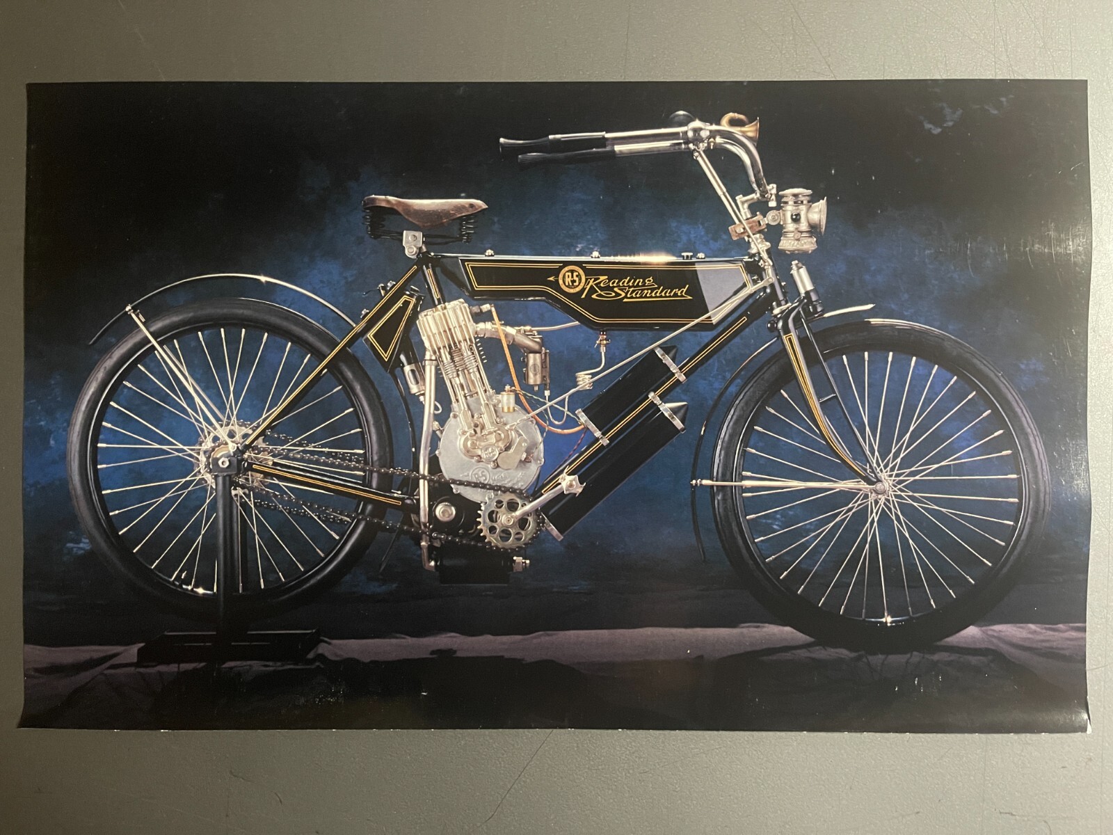 1906 Reading Standard Motorcycle Picture, Print - RARE