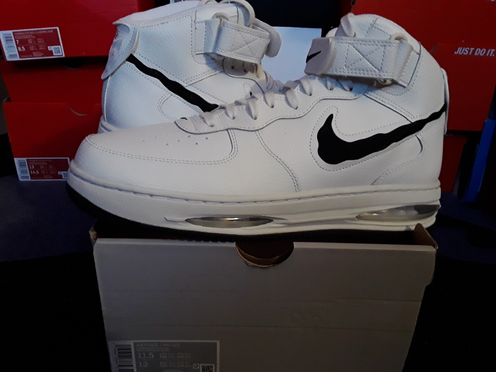 nike air force 1 mid just do it white