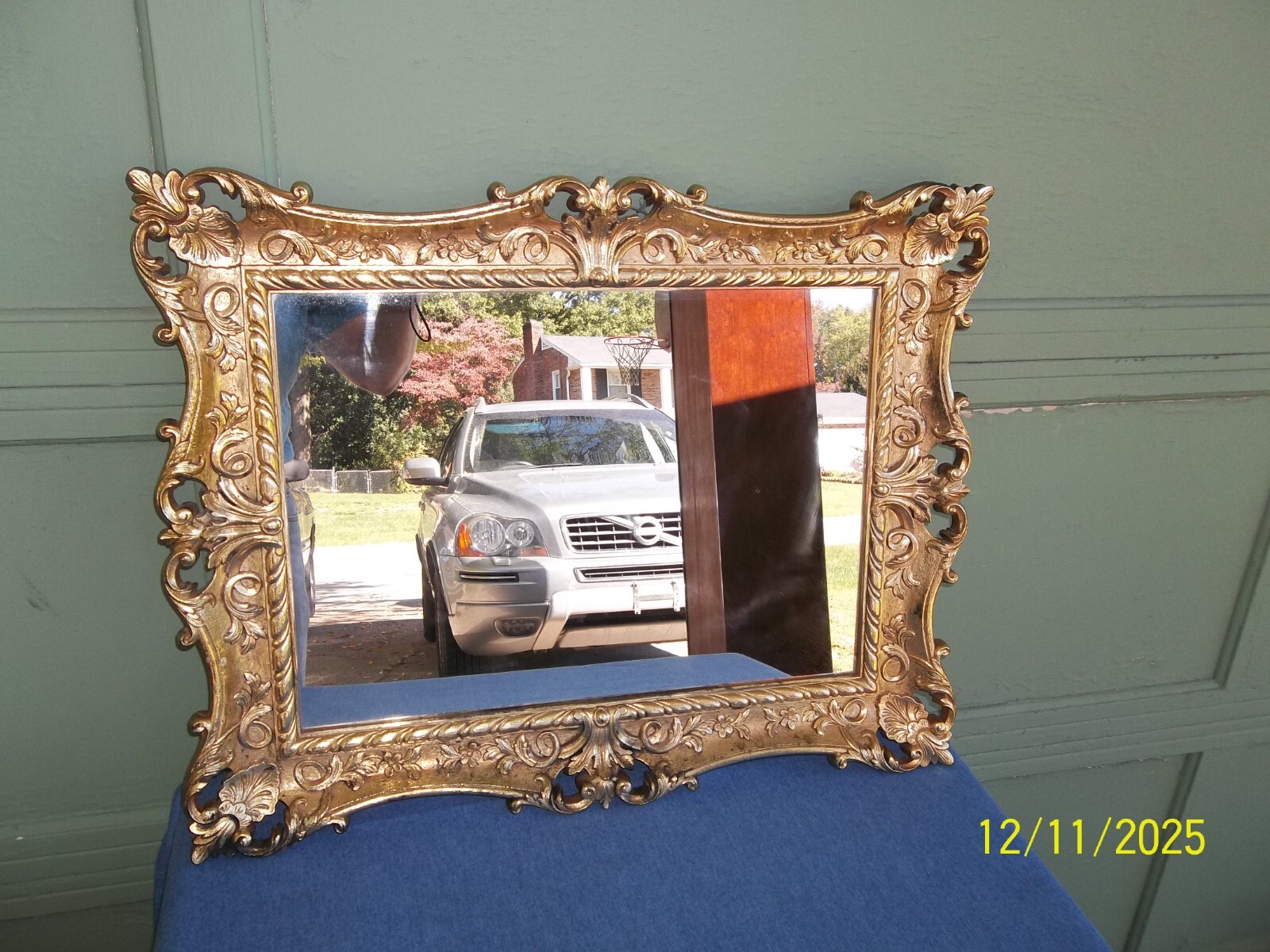 wall mirror / 昭和レトロ HTF 1980 Syroco 2107 Ornate Hollywood Regency Gold Wall