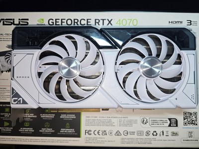 Local Pickup! ASUS GeForce RTX 4070 Dual OC White 12 GB GDDR6X