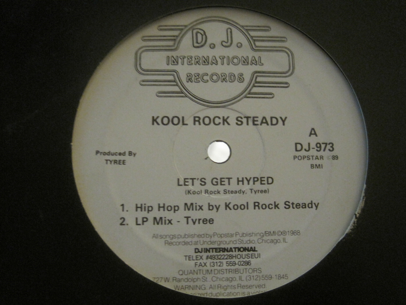 KOOL ROCK STEADY LET'S GET HYPED 12 KOOL ROCK STEADY LET'S GET HYPED 12