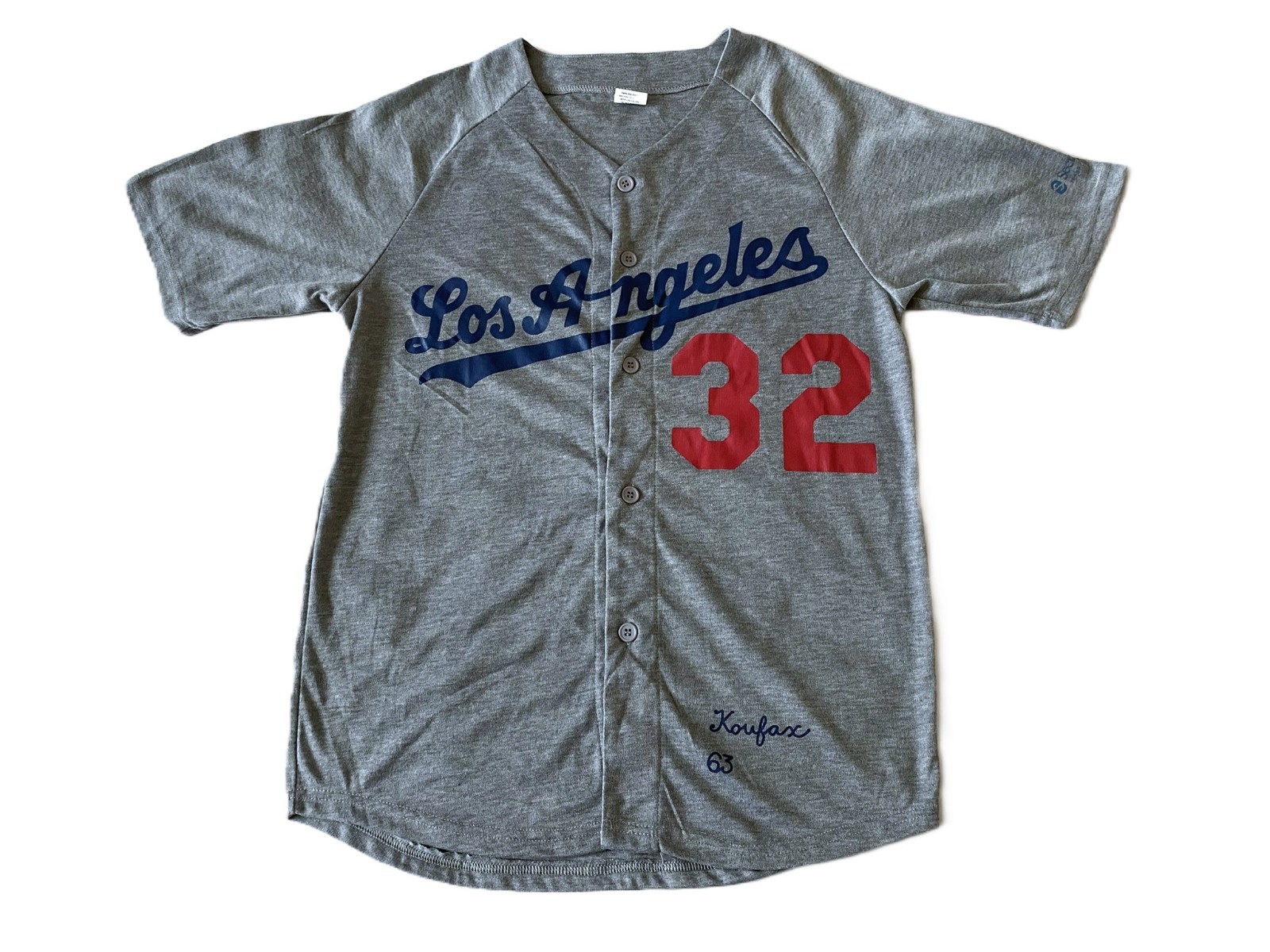 ロサンゼルス・ドジャース Koufax ユニフォーム 32 MLB LA Los Angeles Dodgers Sandy Koufax #32 GIVEAWAY Jersey