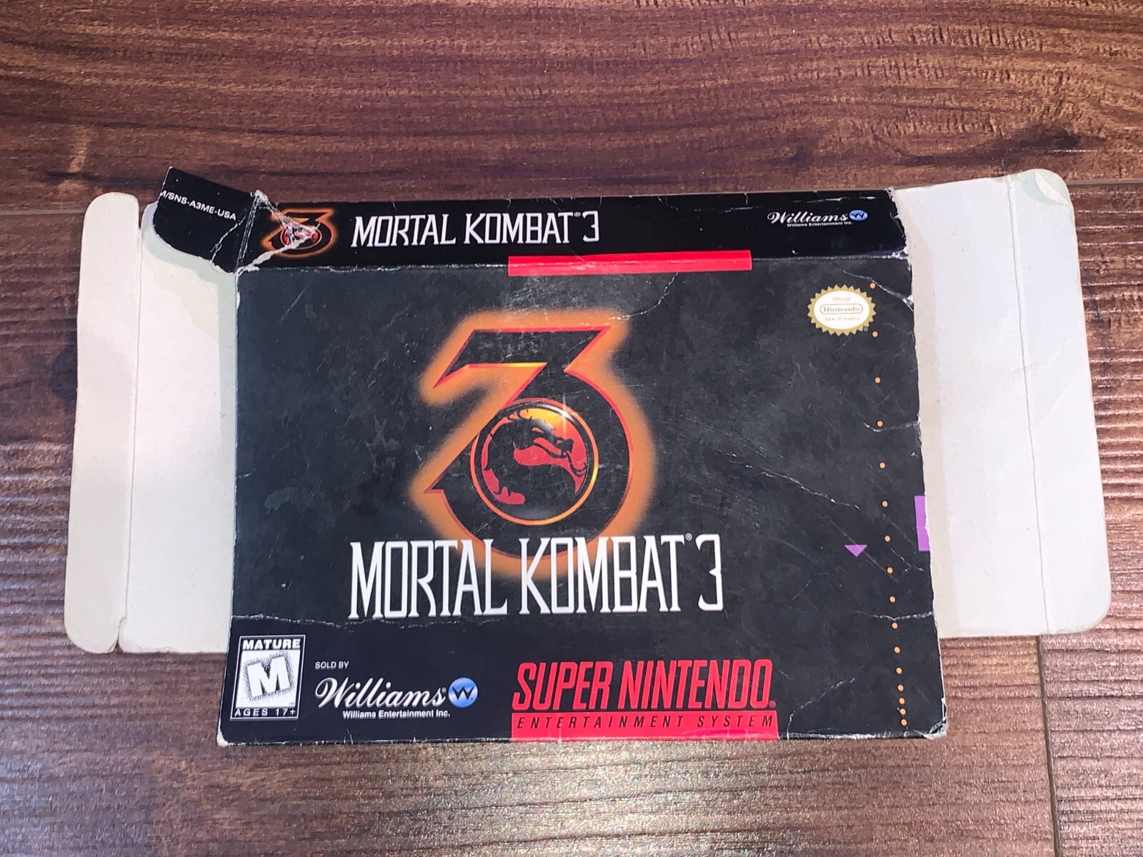 Mortal Kombat 3 Combat III SNES Super Nintendo Empty Box Only | eBay