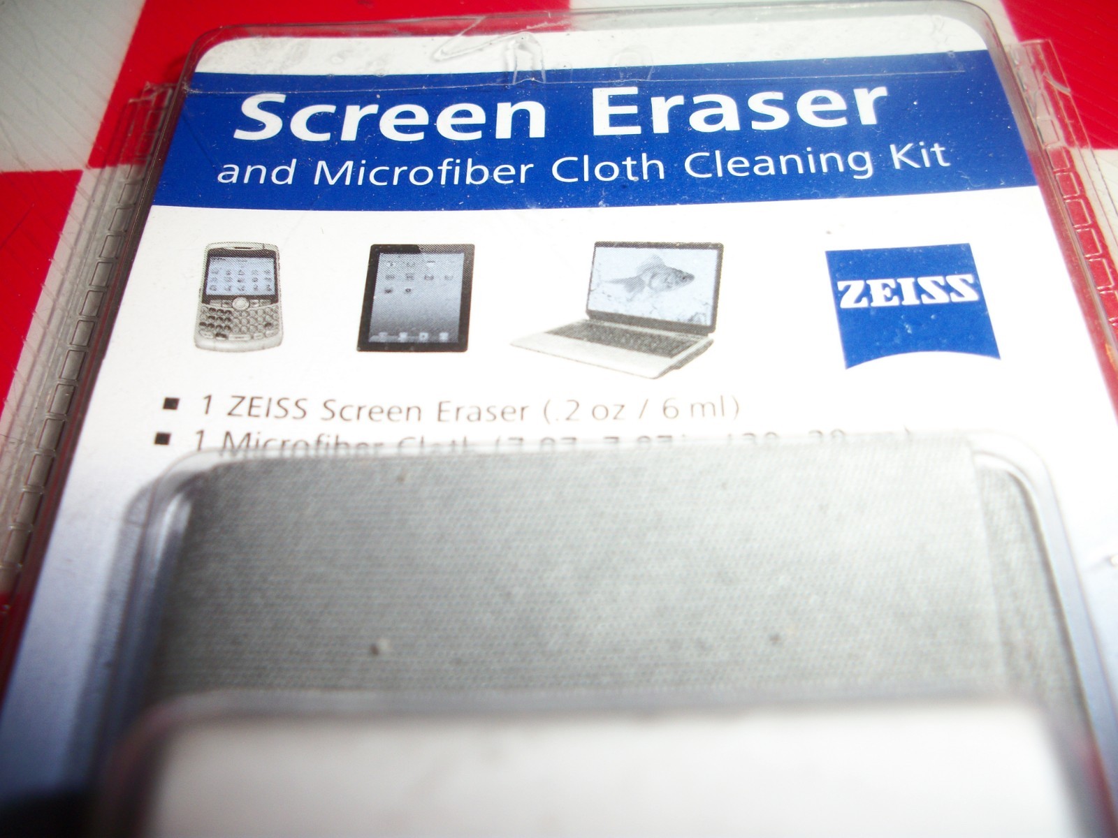 Zeiss LCD Screen Eraser and Microfiber Cloth Cleaning Kit