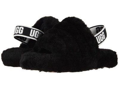 

Тапочки для девочек UGG Kids Fluff Yeah Slide (Little Kid/Big Kid)