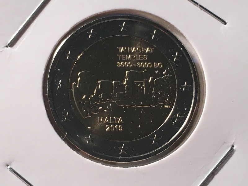 2 Euro Malte 2019 Temple Ta Hagrat Commemorative Neuve