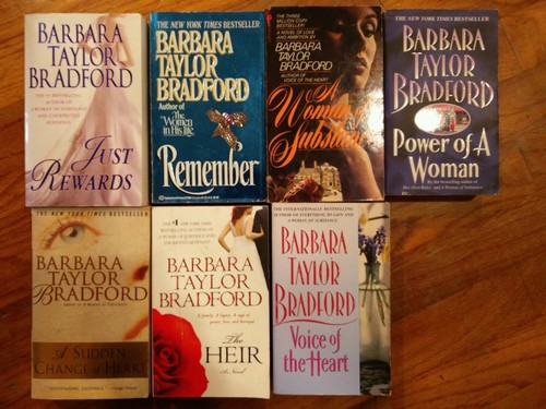 Lot 14 Barbara Taylor Bradford paperback novels, romance