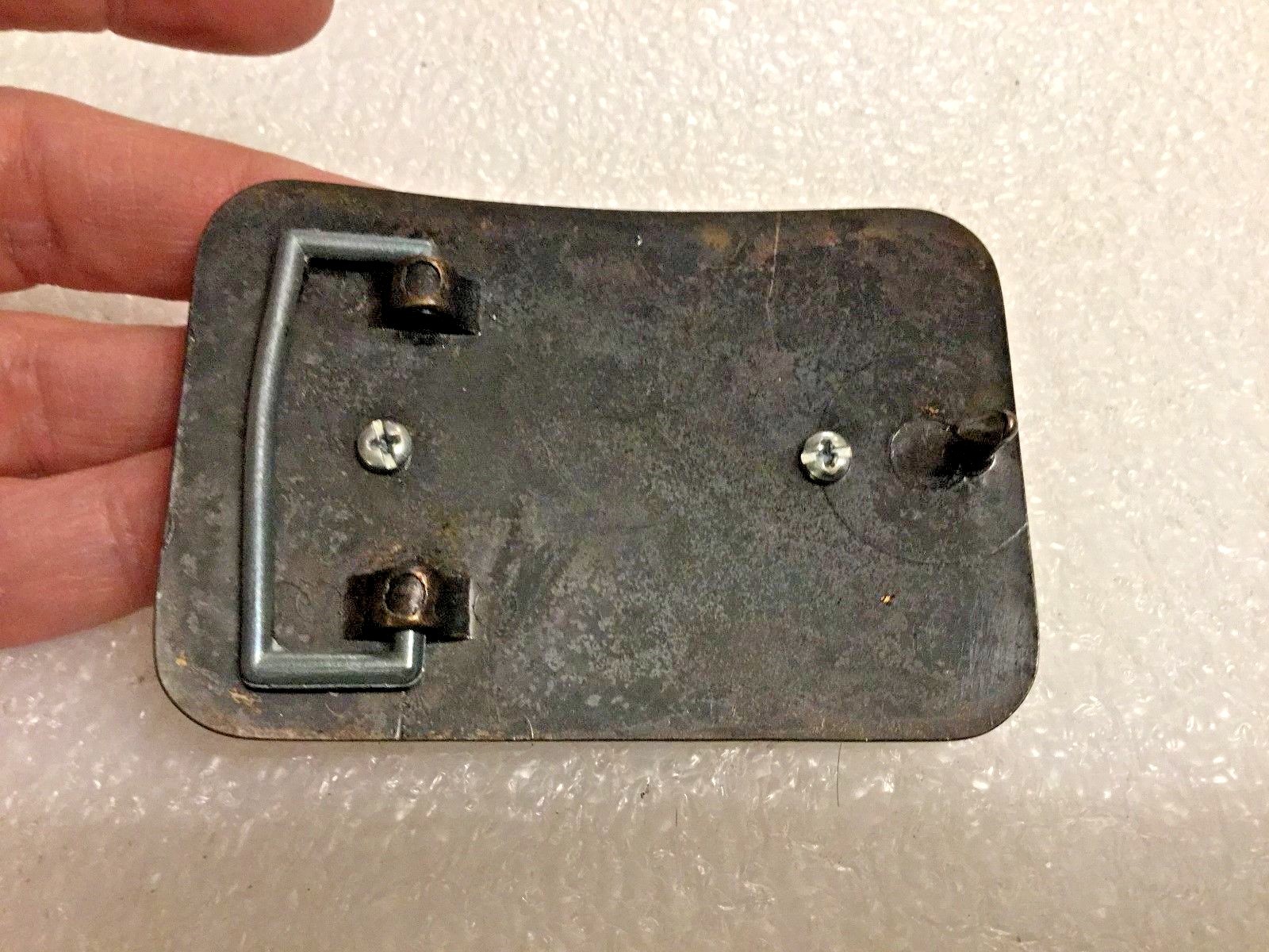 Western Style Brass Buckle with Large Center Agate