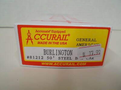Accurail #81212 - General American lease car/ Burlington 50 ft steel boxcar