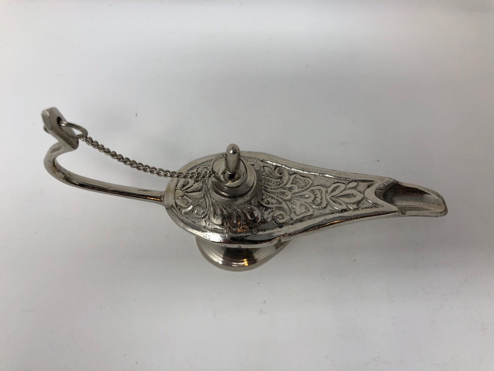 Ornate Miniature Aladdin Genie Oil Lamp Incense Burner Home Decor