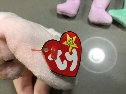 Rare Hippity, Hoppity, Floppity Beanie Babies All With Same Mistakes P E Pellets