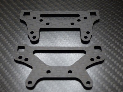 Dämpferbrücken für 236mm Tamiya TA-02SW Chassis 934 HD Carbon Chassis Topdeck