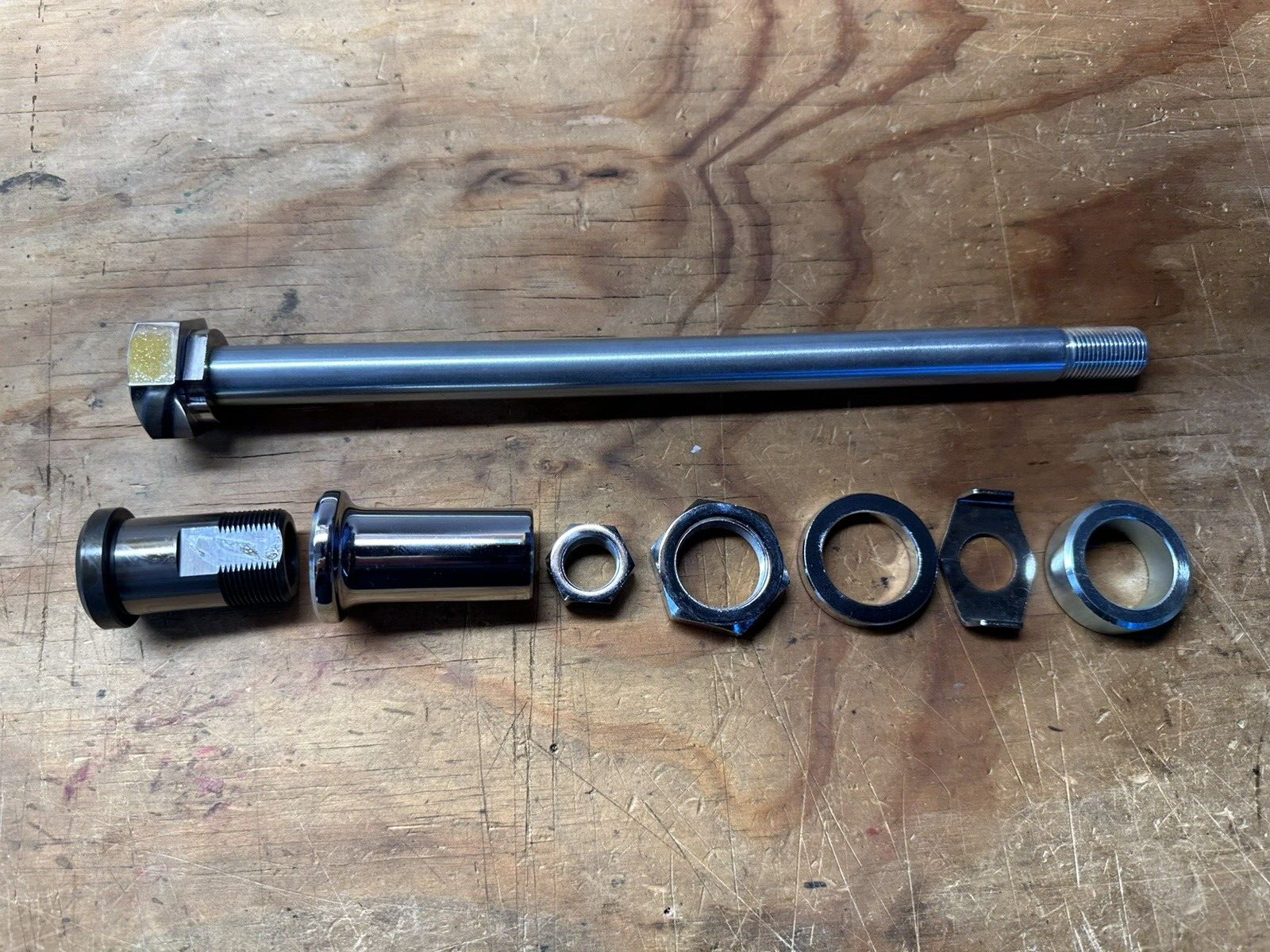 1967-1972 Harley-Davidson FL FX Shovelhead Chrome Rear Axle 1967-1972 Harley-Davidson FL FX Shovelhead Chrome Rear Axle