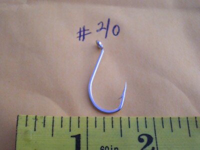 50 PCS. STAINLESS STEEL OCTOPUS HOOKS, BEAK STYLE SIZE #2/0