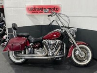 2007(56) Yamaha XV1600 Road Star - RED LEATHER LOOK SIDE PANNIERS