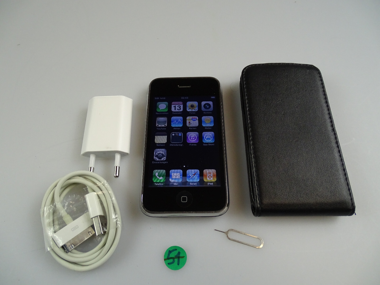 Original Apple iPhone 3G 8GB Schwarz! Ohne Simlock! TOP! RAR