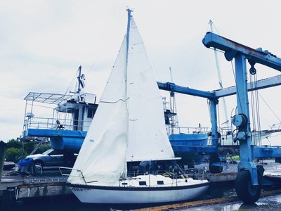 Lancer Sailboat With Trailer and New Motor