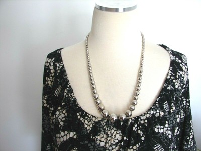 Womens Plus Size Outfit Lot 2Pc.Dress Size 14/16- Silver Tone Necklace