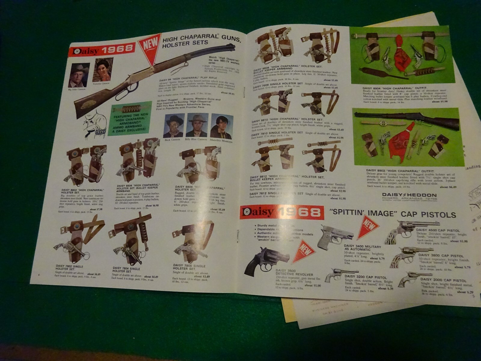 Vintage 1968 Daisy High Chaparral TV series toy catalogue