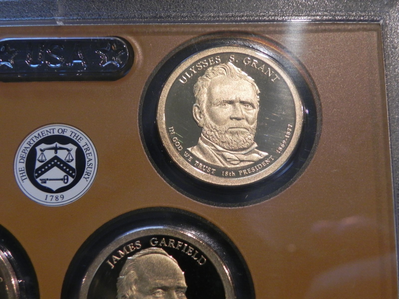 **4 COIN** 2011 S Presidential Proof Dollar Set  No Box or Coa