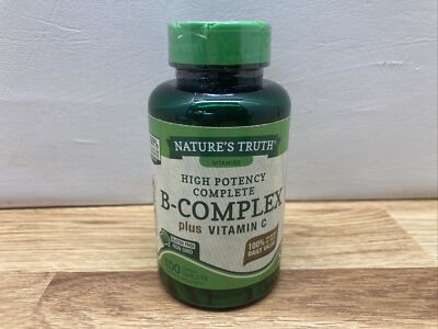 Nature's Truth High Potency Complete B-Complex Plus Vitamin C 100 Coated Caplets