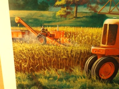 ALLIS-CHALMERS ART by CHARLES FREITAG - GRANDPA'S FARM - MODEL WD45 - PRINT ONLY