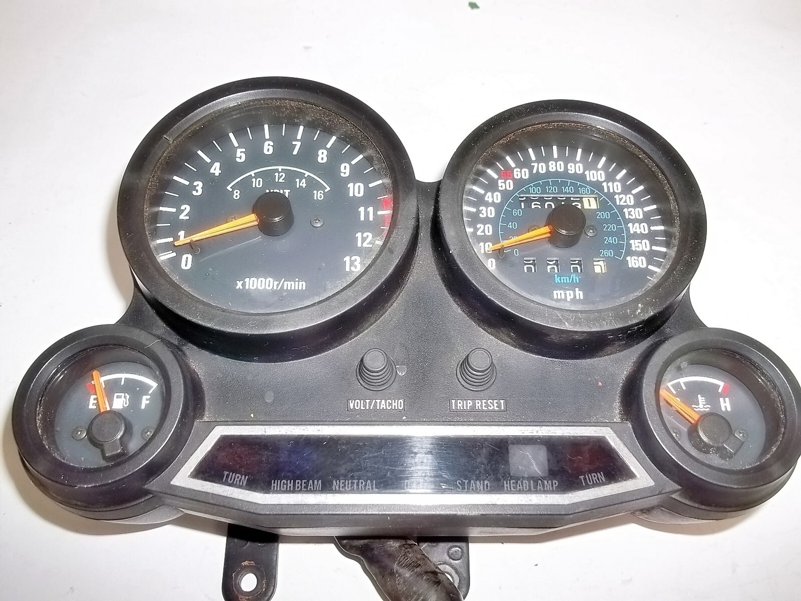 Kmです KAWASAKI 86 ZX900 SPEEDOMETER INSTRUMENT CLUSTER 25005-1276