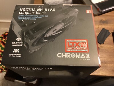 Noctua NH-U12A Chromax.Black, 120Mm Single-Tower CPU Cooler (Black)