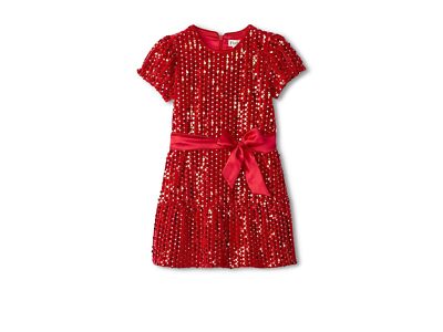 Детское красное бархатное платье с блестками от Hatley (для малышей / Маленьких детей / больших детей)