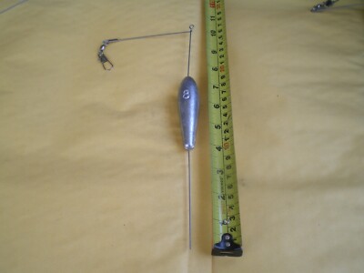 5 PCS. BOTTOM BOUNCER SINKER 8 OZ. W/STAINLESS S. WIRE 045 X 10'' LEG X 4'' ARM 