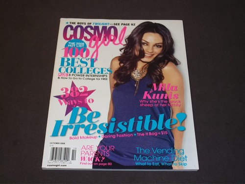 2008 OCTOBER COSMO GIRL MAGAZINE - MILA KUNIS FRONT COVER