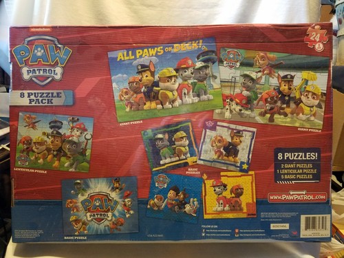 Paw Patrol 8 Puzzle Pack 2 Giant Puzzles Chase Marshall Skye