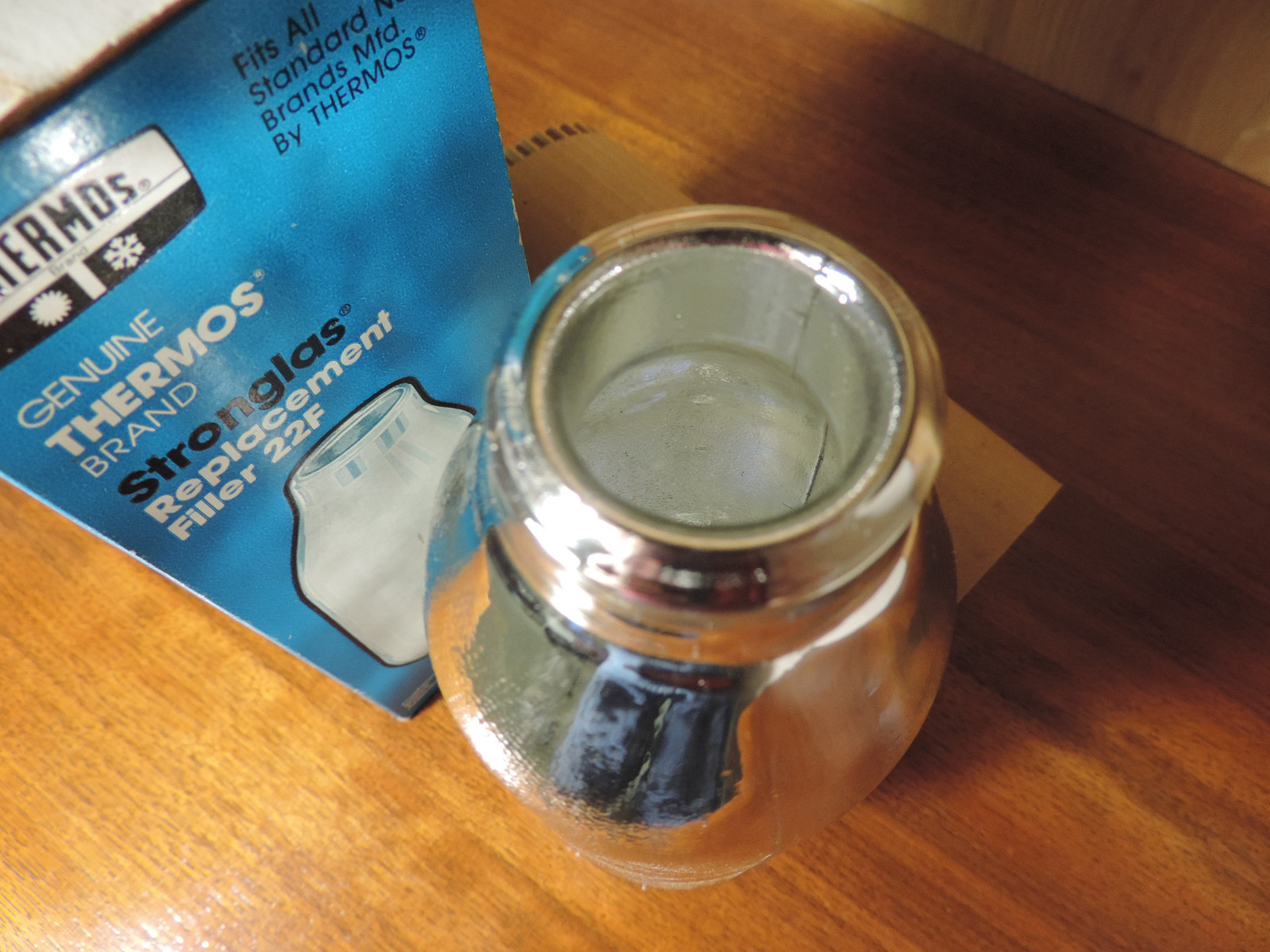 NOS Thermos Brand No 22F Stronglas Replacement Filler - Vintage