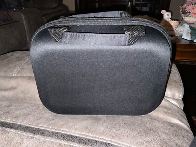 8 x 10 Padded Pouch Hard Carry Case Protective Storage Zipper - Black