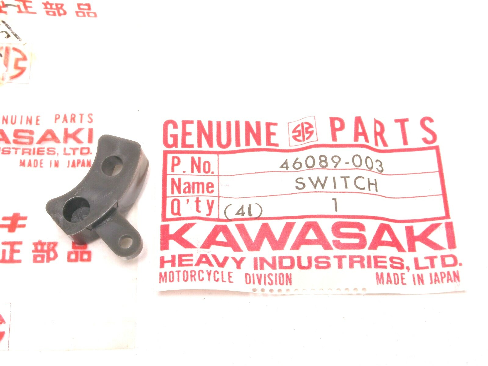 H☆K KAWASAKI OEM NOS LEFT HAND SWITCH / 46089-006 / H1 H2 S2 KH