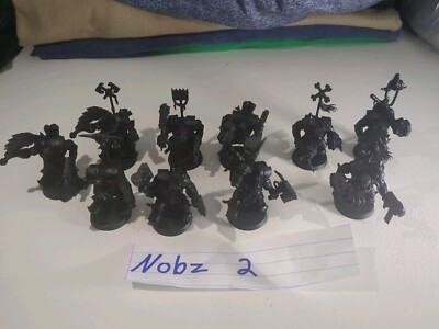 Warhammer 40k Ork Nobz Squad 10x Mini's (Nobz 2)