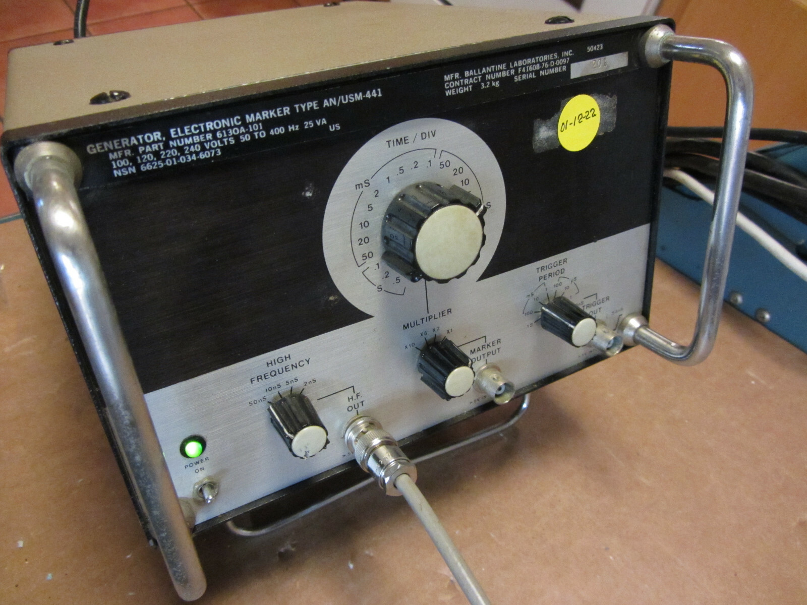 Oscilloscope Time Mark Generator Ballantine AN/USM441のeBay公認海外通販｜セカイモン