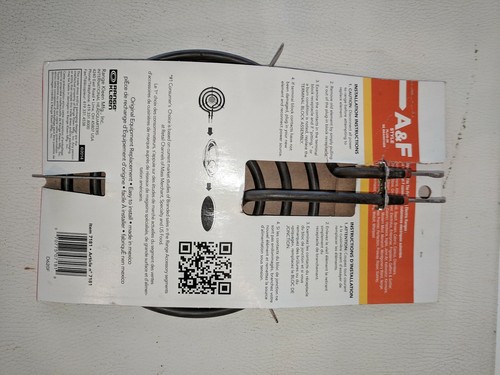 RANGE KLEEN ELECTRIC RANGE heating element, 8 inch, plug-in, A&F STYLE, 1 PC