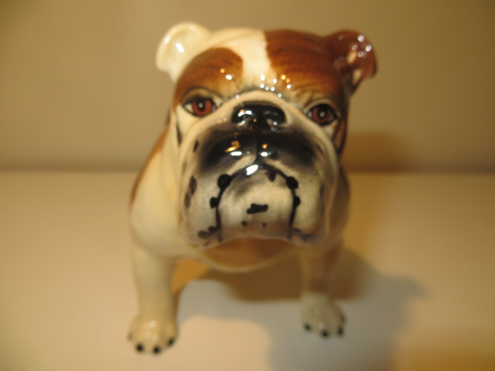 Large Vintage Beswick Bulldog CH Basford British Mascot Porcelain Figurine 8