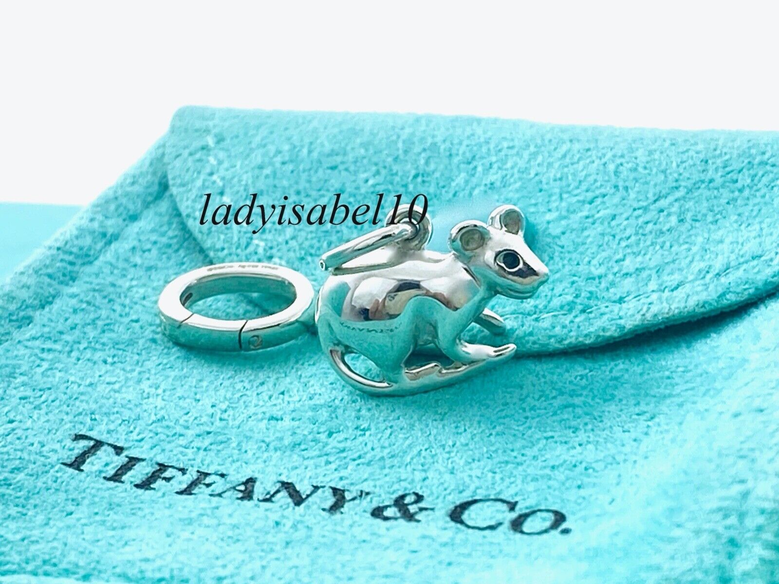 Tiffany & Co. Picasso Chinese Zodiac Rat Charm & Oval Clasp Tiffany & Co. Picasso Chinese Zodiac Rat Charm & Oval Clasp