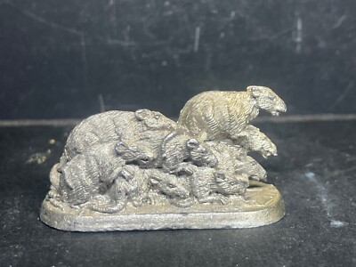 Ral Partha AD&D Monsters Giant Rat Stand Metal Miniature *Excellent* 1991