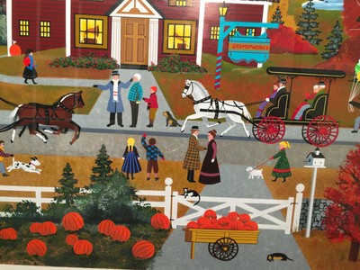 HUGE Framed Serigraph AUTUMNAL REFLECTIONS Signed/Numbered 320/375 Wooster Scott