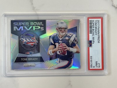 2017 Panini Prizm #15 TOM BRADY Super Bowl MVP's Silver Prizm PSA 9!