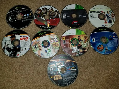 Lot Of 9 Xbox /Xbox 360 Games- Disc Only-not Tested
