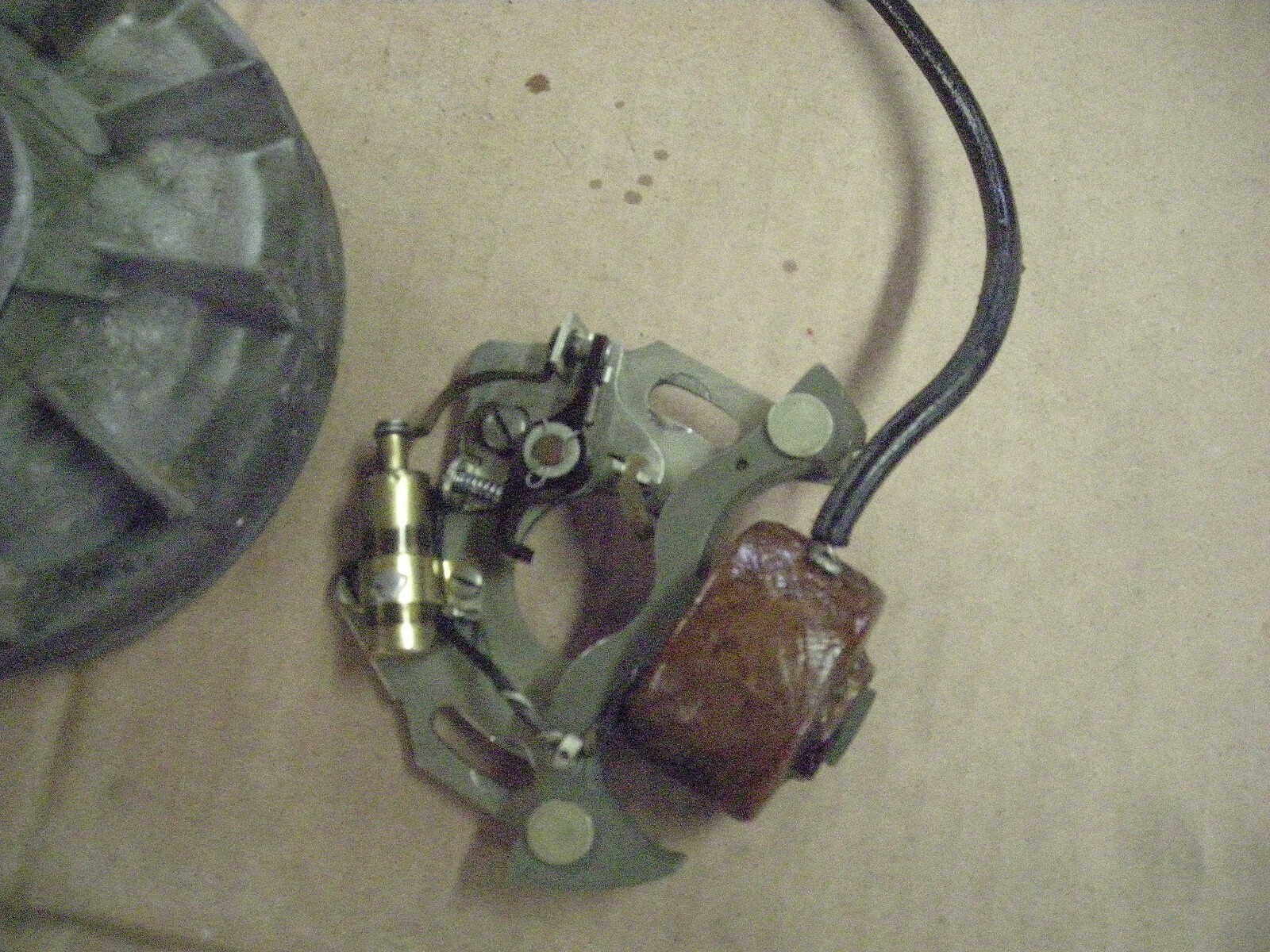 Original Rope Start Reo Cast Iron Horizontal Shaft Engine Fan Cover- Magneto.
