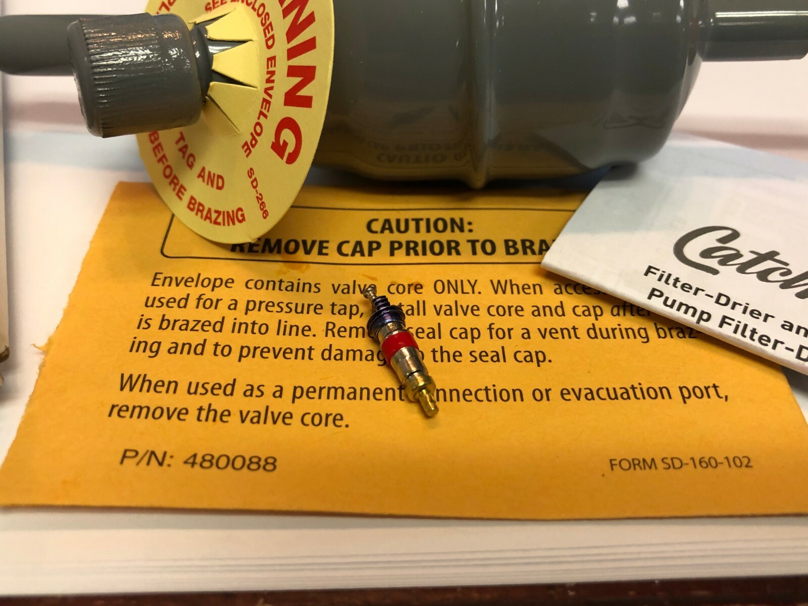 Capillary Tube Refrigeration System Filter Drier, With Service