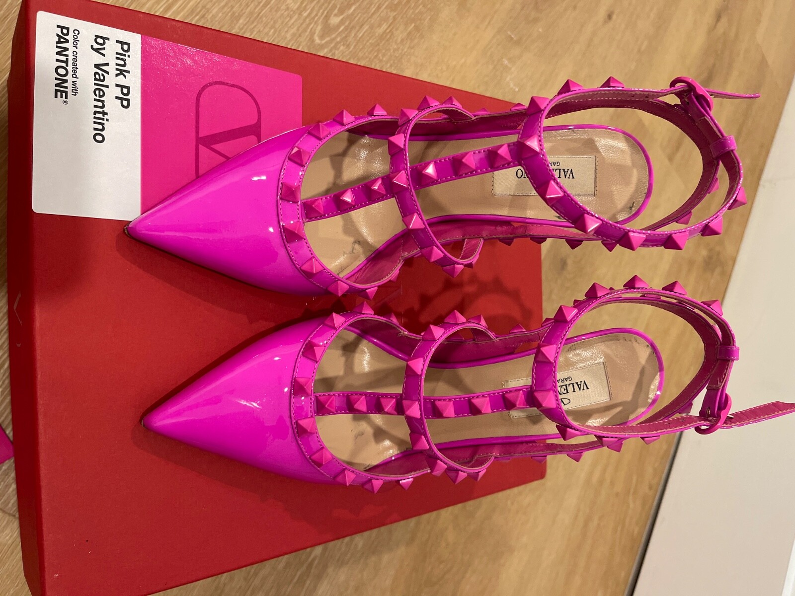 hot pink valentino sandals