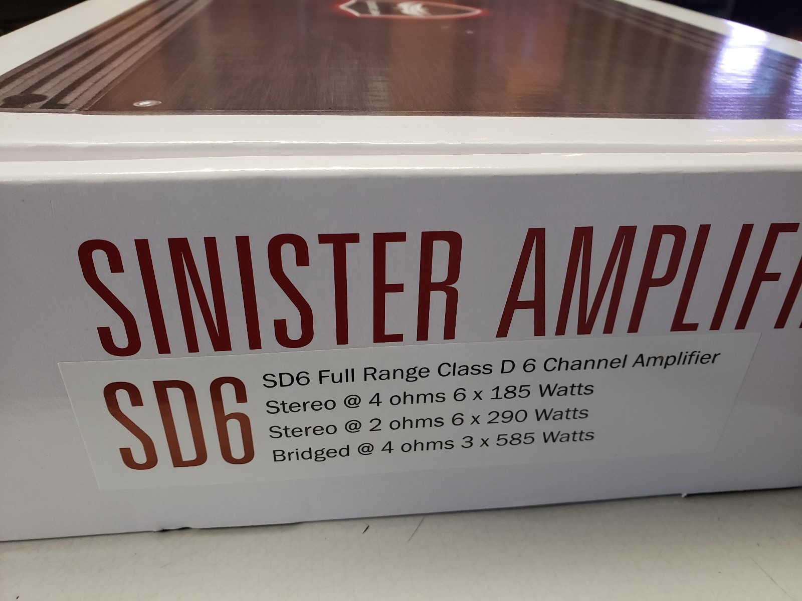 Wet Sounds SD6 Sinister 6-channel marine amplifier 6x185 brand new